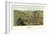 Cumberland, Maryland - Panoramic Map-Lantern Press-Framed Art Print