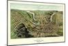 Cumberland, Maryland - Panoramic Map-Lantern Press-Mounted Art Print