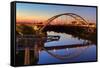 Cumberland River and Gateway Bridge, Nashville, Tennessee, United States of America, North America-Richard Cummins-Framed Stretched Canvas