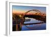 Cumberland River and Gateway Bridge, Nashville, Tennessee, United States of America, North America-Richard Cummins-Framed Photographic Print