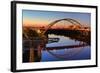 Cumberland River and Gateway Bridge, Nashville, Tennessee, United States of America, North America-Richard Cummins-Framed Photographic Print