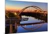 Cumberland River and Gateway Bridge, Nashville, Tennessee, United States of America, North America-Richard Cummins-Mounted Photographic Print