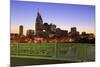 Cumberland River and Nashville Skyline, Tennessee, United States of America, North America-Richard Cummins-Mounted Photographic Print