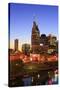 Cumberland River and Nashville Skyline, Tennessee, United States of America, North America-Richard Cummins-Stretched Canvas