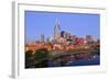 Cumberland River and Nashville Skyline, Tennessee, United States of America, North America-Richard Cummins-Framed Photographic Print