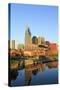 Cumberland River and Nashville Skyline, Tennessee, United States of America, North America-Richard Cummins-Stretched Canvas