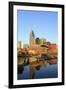 Cumberland River and Nashville Skyline, Tennessee, United States of America, North America-Richard Cummins-Framed Photographic Print