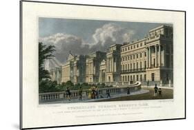 Cumberland Terrace, Regent's Park, London, 1827-J Tingle-Mounted Giclee Print