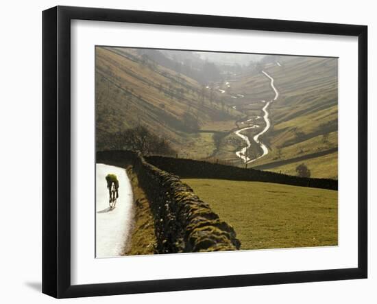 Cumbria, Lake District, Cycling Through Buttermere in the Lake District, England-Paul Harris-Framed Premium Photographic Print