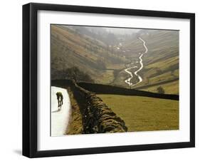 Cumbria, Lake District, Cycling Through Buttermere in the Lake District, England-Paul Harris-Framed Premium Photographic Print