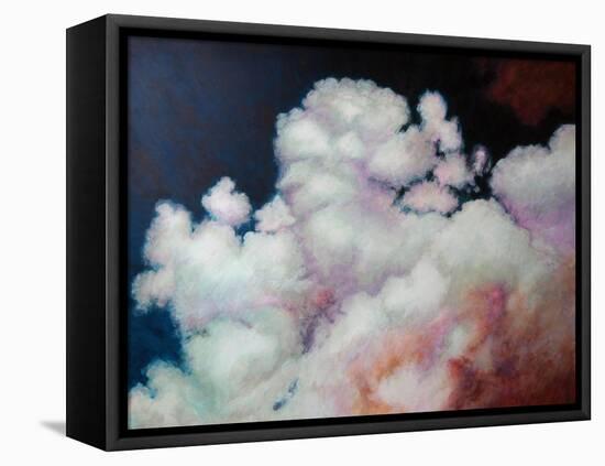 Cumulus, 2021 (acrylic on board)-Helen White-Framed Stretched Canvas