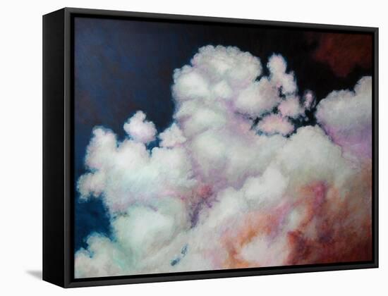 Cumulus, 2021 (acrylic on board)-Helen White-Framed Stretched Canvas