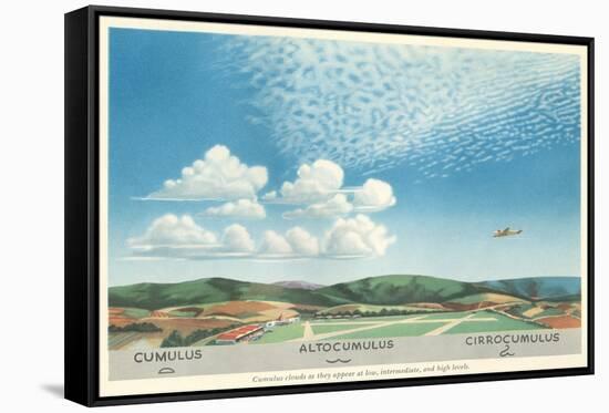 Cumulus, Altocumulus and Cirrocumulus Clouds-null-Framed Stretched Canvas