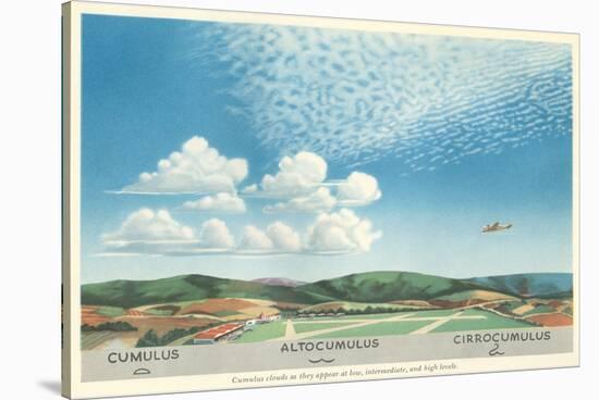 Cumulus, Altocumulus and Cirrocumulus Clouds-null-Stretched Canvas