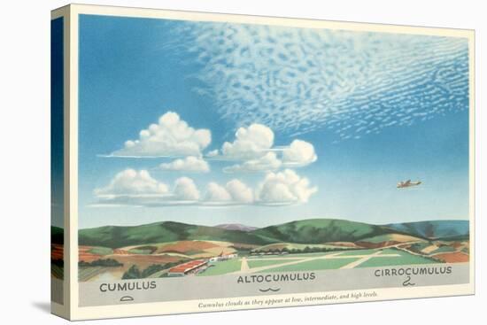 Cumulus, Altocumulus and Cirrocumulus Clouds-null-Stretched Canvas