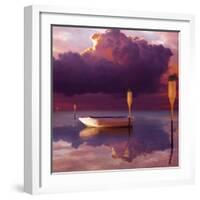 Cumulus Cloud, Rowboat, and Paddles-Colin Anderson-Framed Photographic Print