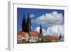 Cumulus Clouds Above the Mei§en Castle Hill-Uwe Steffens-Framed Photographic Print