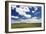 Cumulus Clouds and Blue Sky over Green Fields Near Pine, Idaho, USA-David R. Frazier-Framed Photographic Print