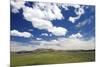 Cumulus Clouds and Blue Sky over Green Fields Near Pine, Idaho, USA-David R. Frazier-Mounted Photographic Print