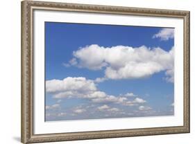 Cumulus Clouds, Blue Sky, Summer, Germany, Europe-Markus-Framed Photographic Print