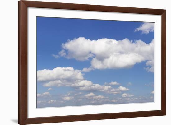 Cumulus Clouds, Blue Sky, Summer, Germany, Europe-Markus-Framed Photographic Print