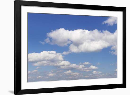 Cumulus Clouds, Blue Sky, Summer, Germany, Europe-Markus-Framed Photographic Print