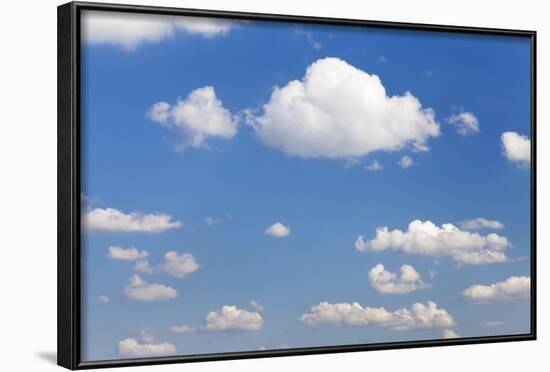 Cumulus Clouds, Blue Sky, Summer, Germany, Europe-Markus-Framed Photographic Print