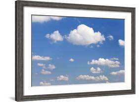 Cumulus Clouds, Blue Sky, Summer, Germany, Europe-Markus-Framed Photographic Print