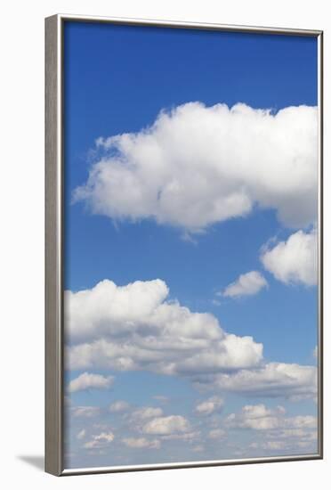 Cumulus Clouds, Blue Sky, Summer, Germany, Europe-Markus-Framed Photographic Print