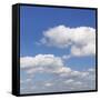 Cumulus Clouds, Blue Sky, Summer, Germany, Europe-Markus Lange-Framed Stretched Canvas