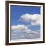 Cumulus Clouds, Blue Sky, Summer, Germany, Europe-Markus Lange-Framed Premium Photographic Print