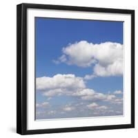 Cumulus Clouds, Blue Sky, Summer, Germany, Europe-Markus Lange-Framed Photographic Print