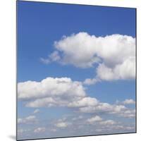 Cumulus Clouds, Blue Sky, Summer, Germany, Europe-Markus Lange-Mounted Photographic Print