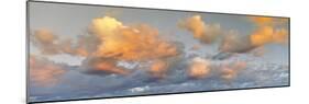 Cumulus clouds in the sky during sunrise, Loreto, Baja California Sur, Mexico-Panoramic Images-Mounted Photographic Print