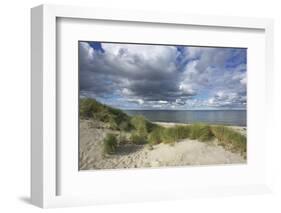 Cumulus Clouds over the Dunes of the Western Beach of Darss Peninsula-Uwe Steffens-Framed Photographic Print