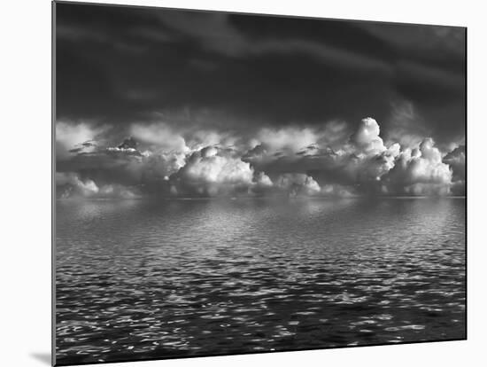 Cumulus Clouds over Water-marilyna-Mounted Photographic Print