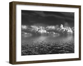 Cumulus Clouds over Water-marilyna-Framed Photographic Print