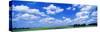 Cumulus Clouds with Landscape, Blue Sky, Germany, USA-null-Stretched Canvas