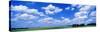Cumulus Clouds with Landscape, Blue Sky, Germany, USA-null-Stretched Canvas