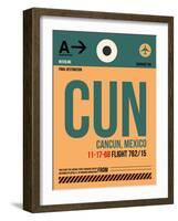 CUN Cuncun Luggage Tag I-NaxArt-Framed Art Print