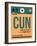 CUN Cuncun Luggage Tag I-NaxArt-Framed Art Print