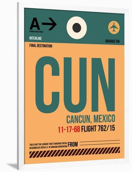 CUN Cuncun Luggage Tag I-NaxArt-Framed Art Print