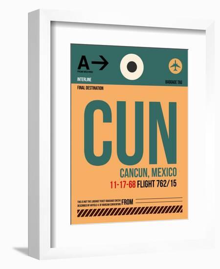 CUN Cuncun Luggage Tag I-NaxArt-Framed Art Print