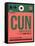 CUN Cuncun Luggage Tag II-NaxArt-Framed Stretched Canvas