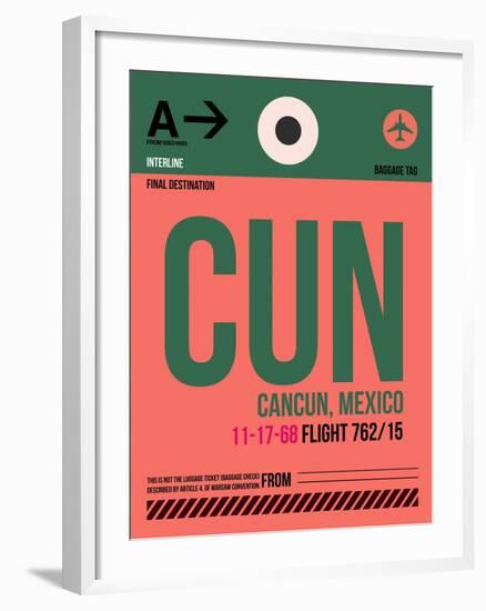 CUN Cuncun Luggage Tag II-NaxArt-Framed Art Print