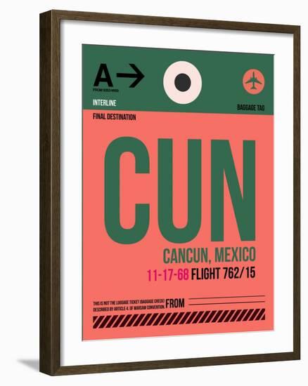 CUN Cuncun Luggage Tag II-NaxArt-Framed Art Print