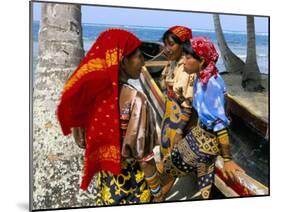Cuna Indians, Rio Sidra, Island of Kuanidua, San Blas Archipelago, Panama, Central America-Bruno Morandi-Mounted Photographic Print