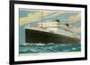 Cunard Britannic, Ocean Liner-null-Framed Premium Giclee Print