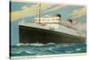 Cunard Britannic, Ocean Liner-null-Stretched Canvas