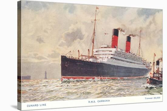 Cunard Carmania, Ocean Liner-null-Stretched Canvas